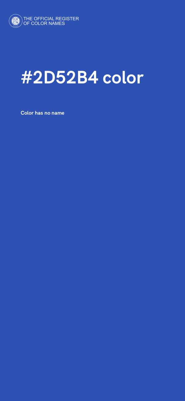 #2D52B4 color image