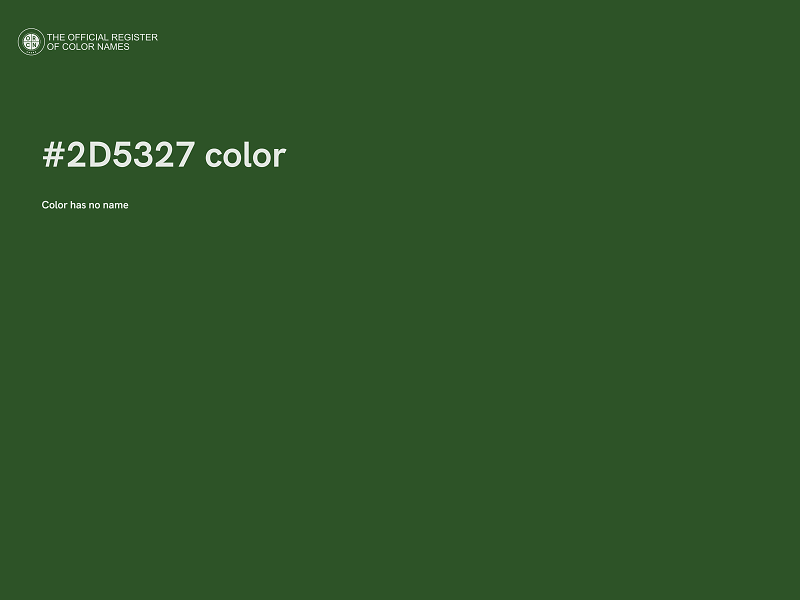 #2D5327 color image