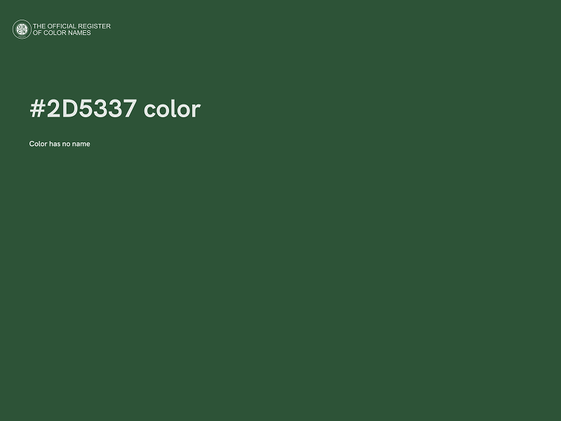 #2D5337 color image