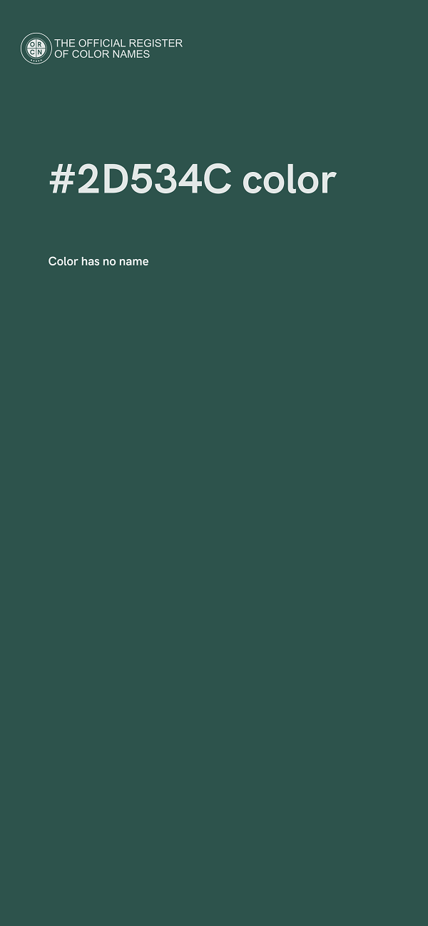 #2D534C color image
