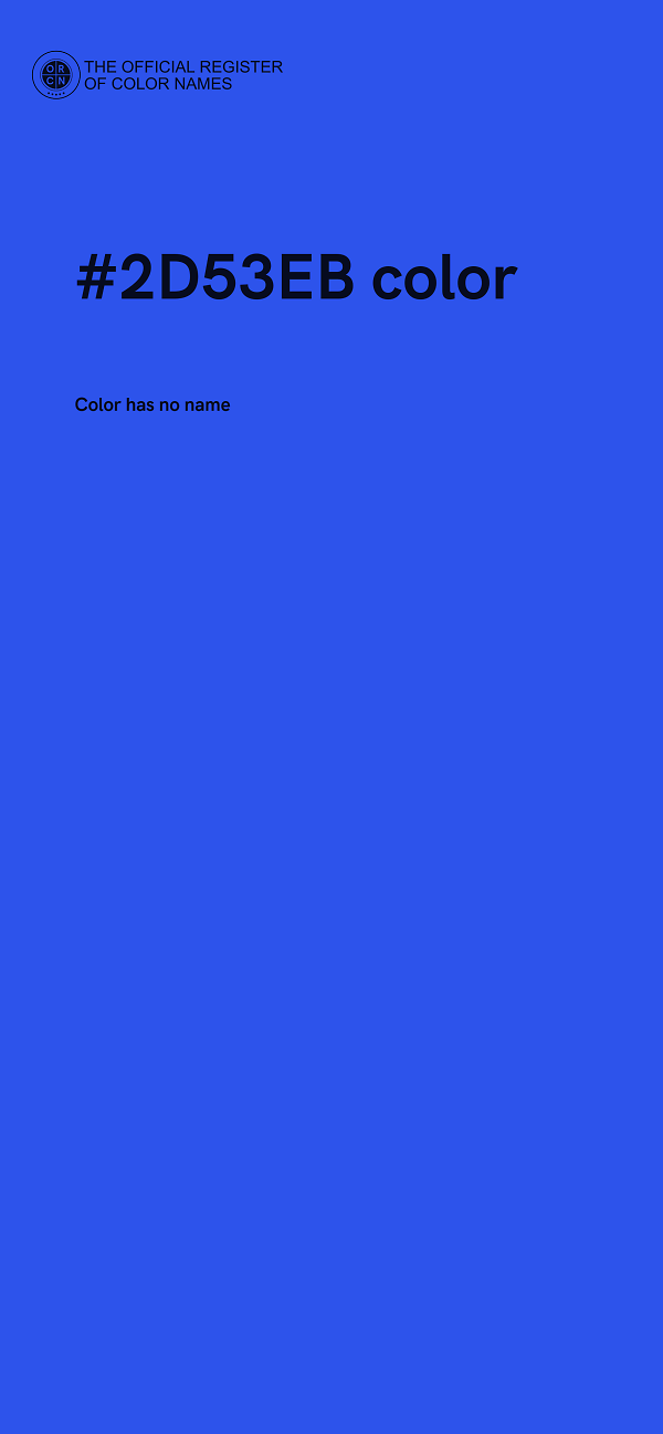 #2D53EB color image