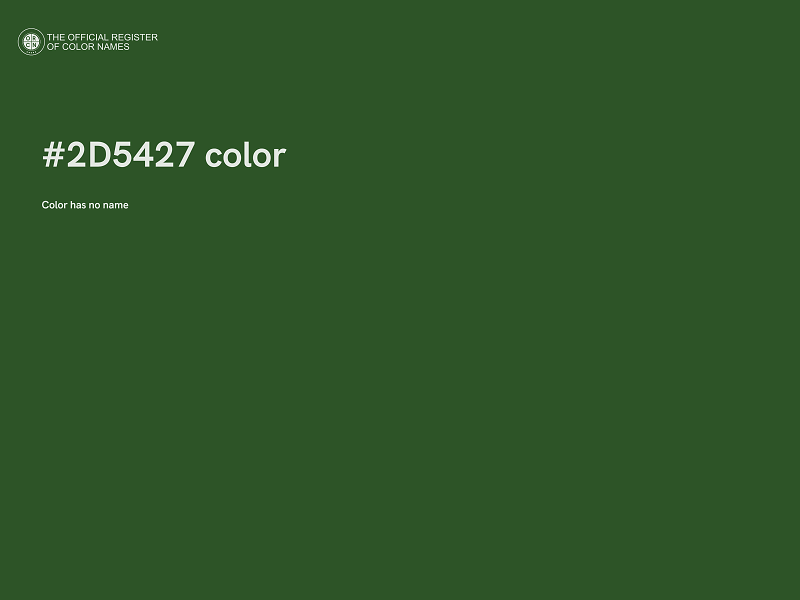 #2D5427 color image