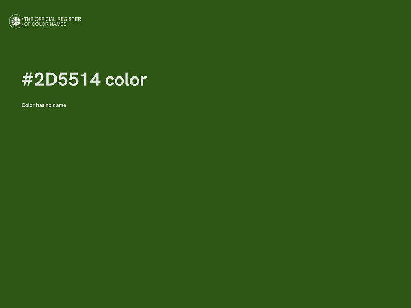 #2D5514 color image