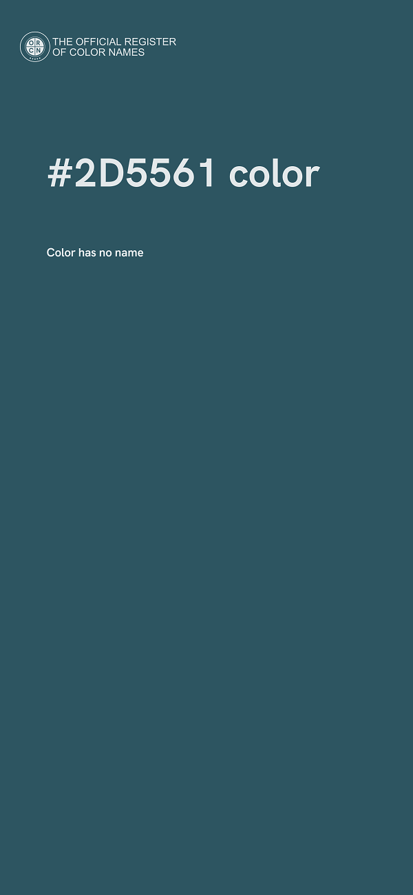 #2D5561 color image