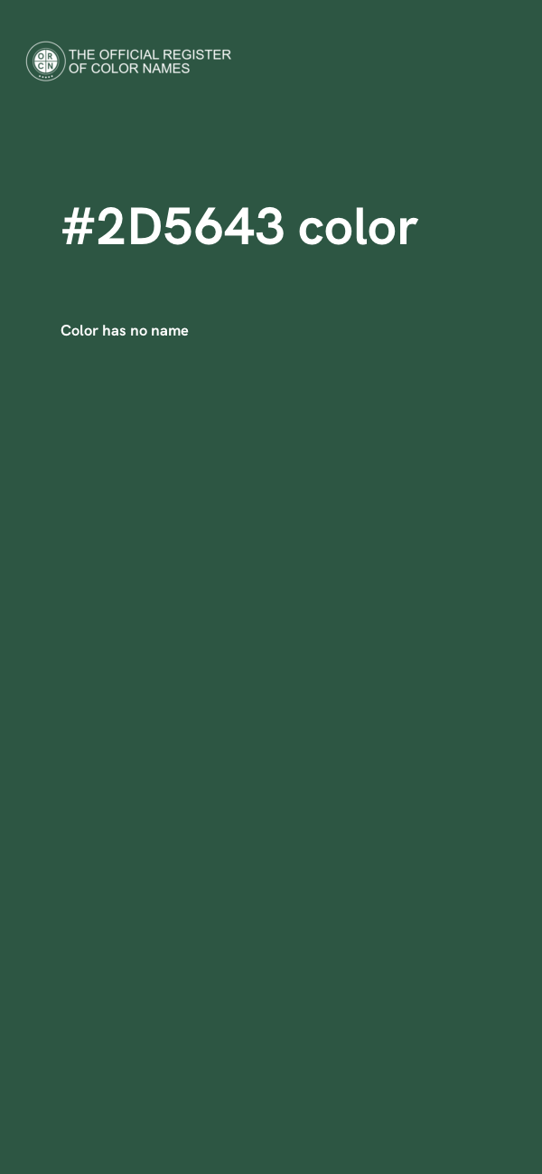 #2D5643 color image