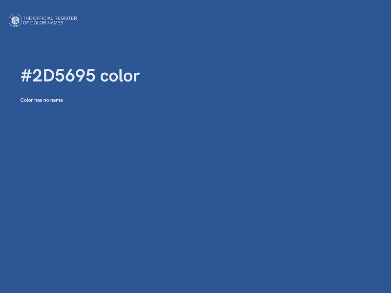 #2D5695 color image