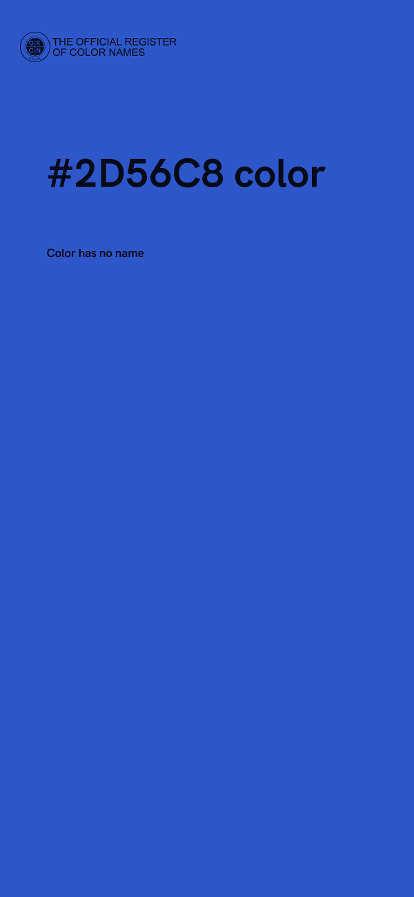 #2D56C8 color image