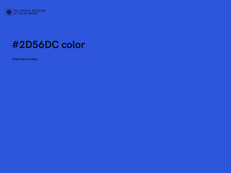 #2D56DC color image