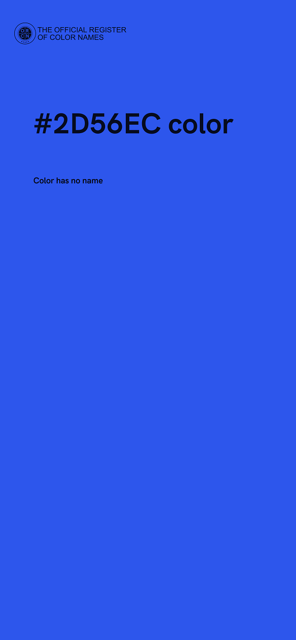 #2D56EC color image