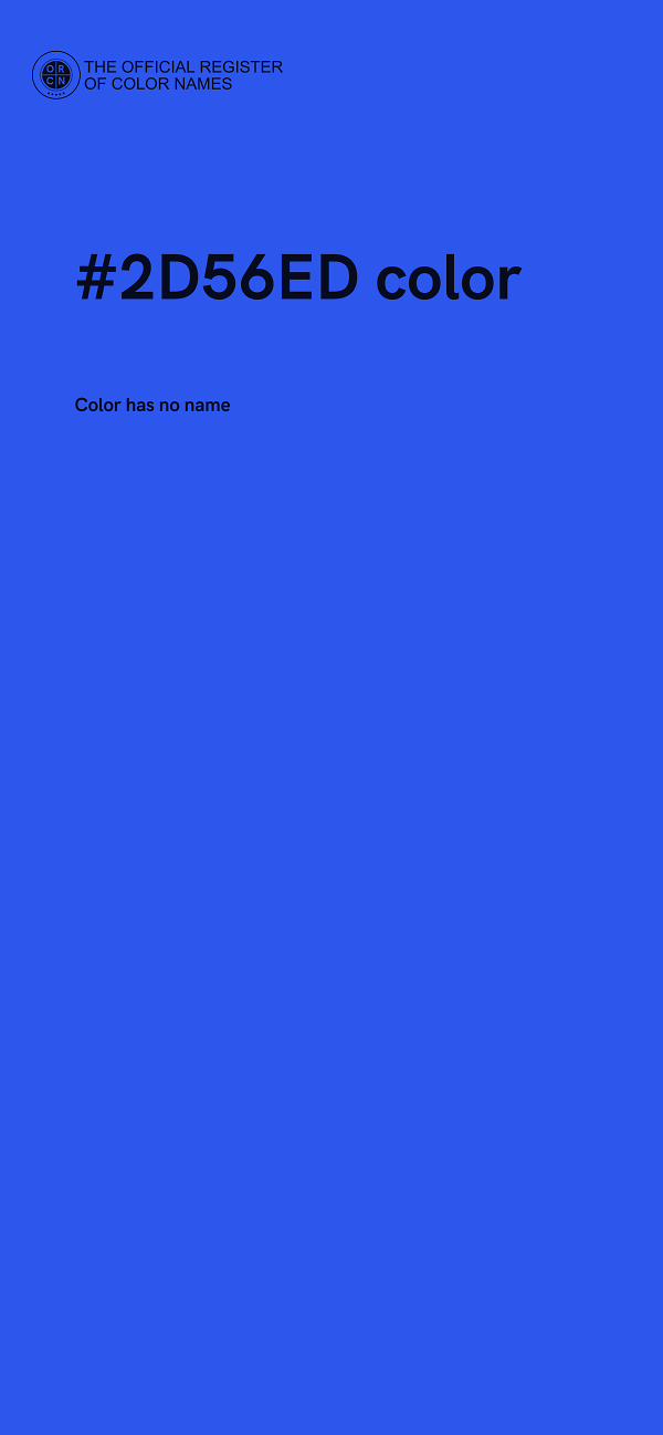 #2D56ED color image