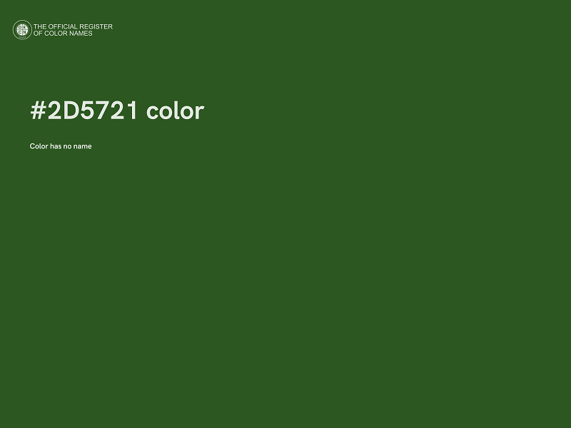 #2D5721 color image