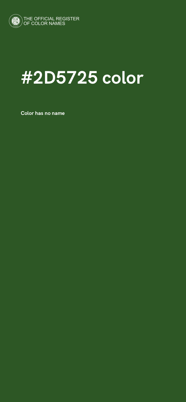 #2D5725 color image