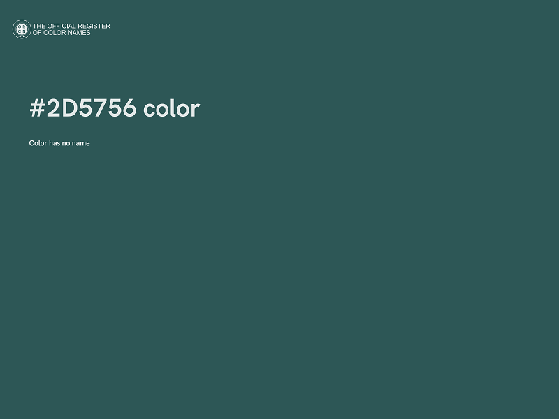 #2D5756 color image