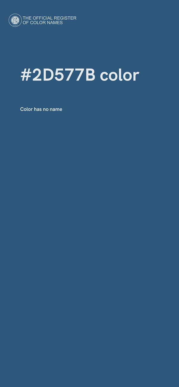 #2D577B color image