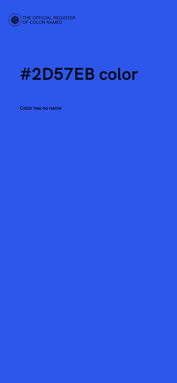 #2D57EB color image