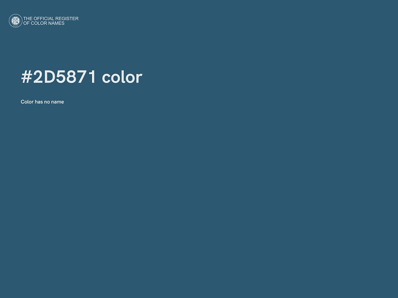 #2D5871 color image