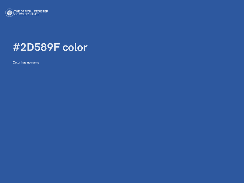 #2D589F color image