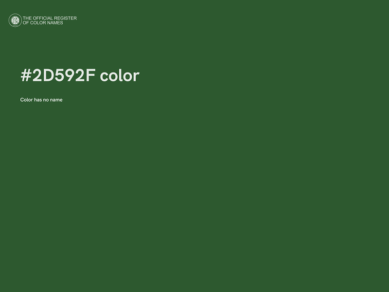 #2D592F color image