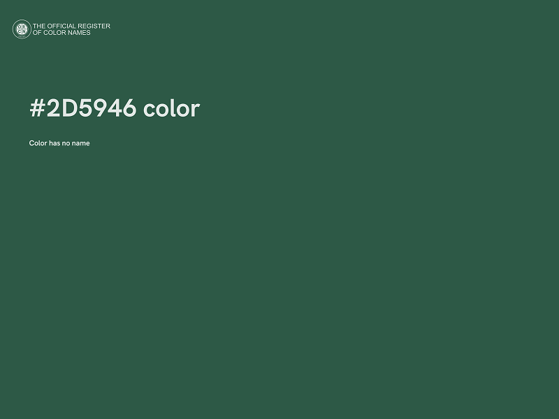 #2D5946 color image