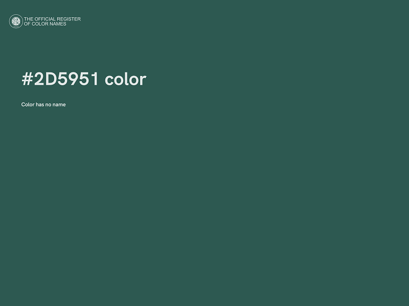 #2D5951 color image