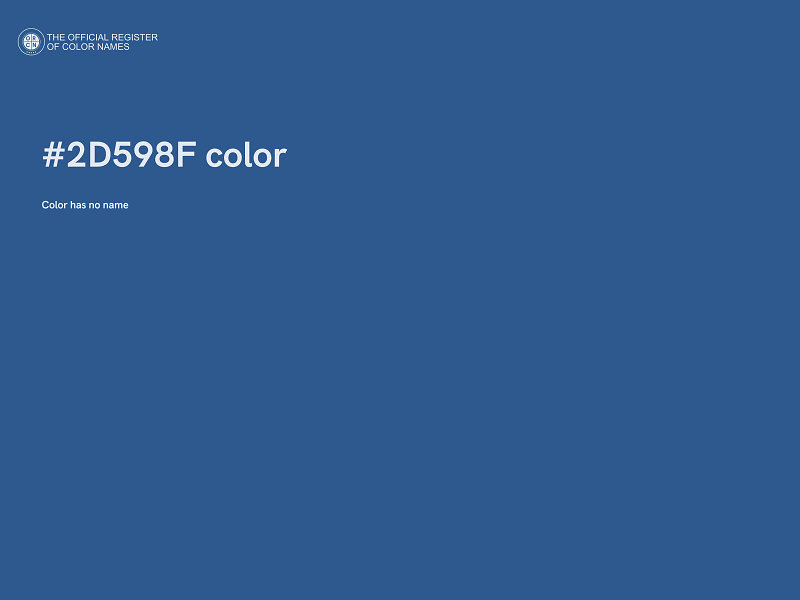 #2D598F color image