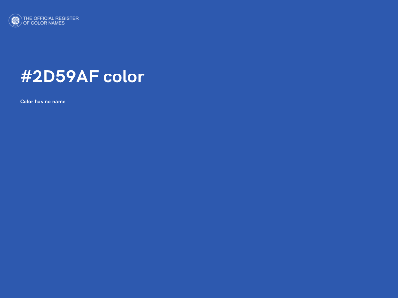 #2D59AF color image