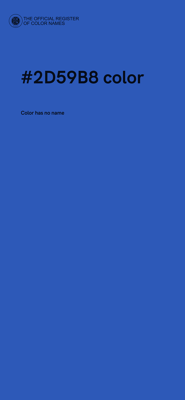#2D59B8 color image
