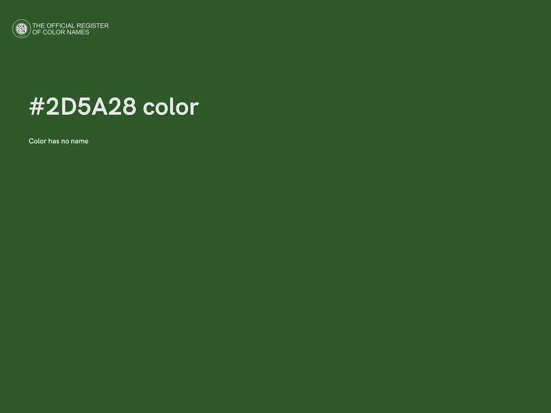 #2D5A28 color image