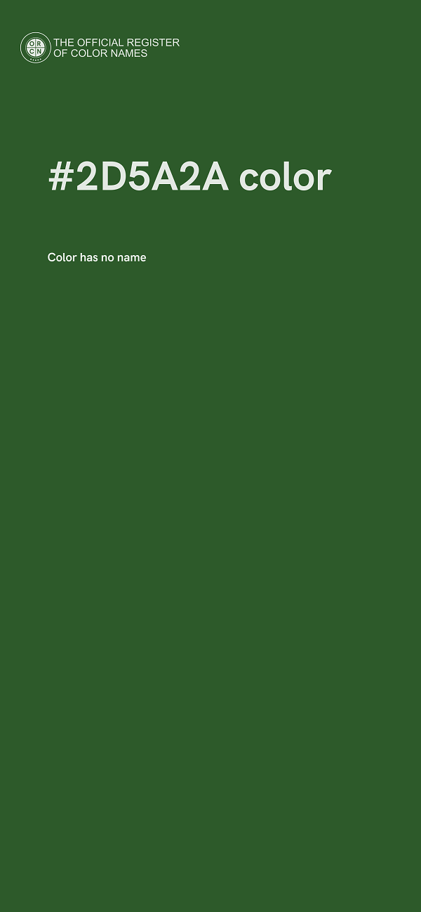 #2D5A2A color image