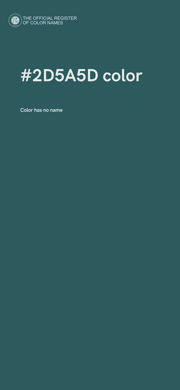 #2D5A5D color image