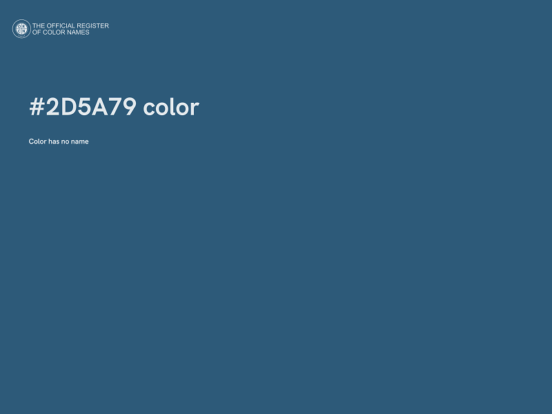 #2D5A79 color image