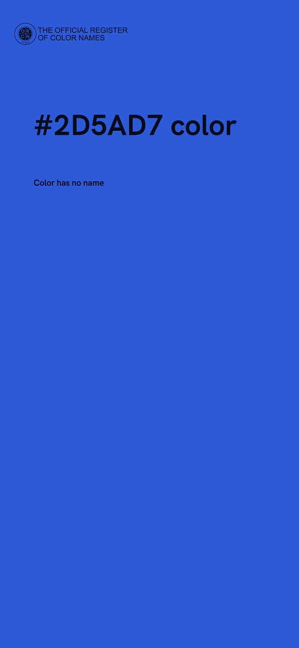 #2D5AD7 color image