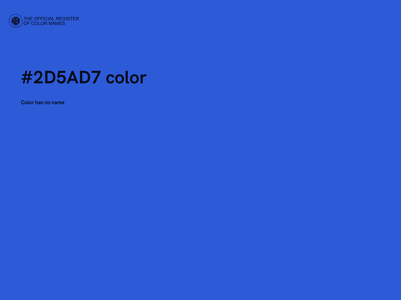#2D5AD7 color image