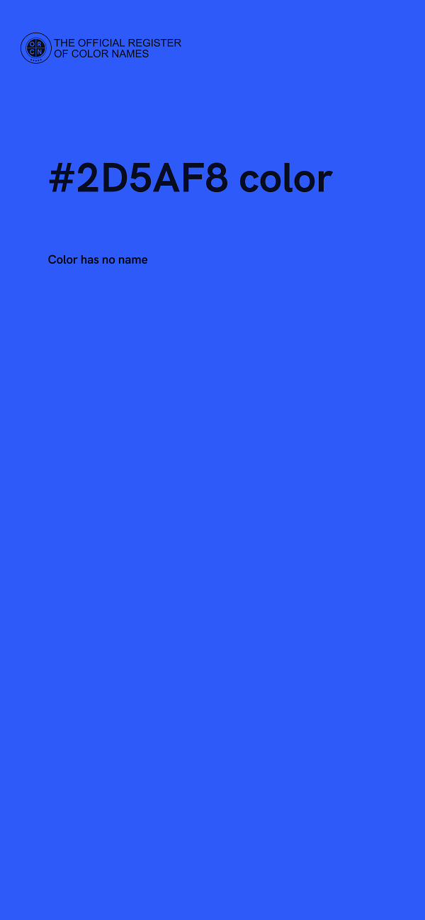 #2D5AF8 color image