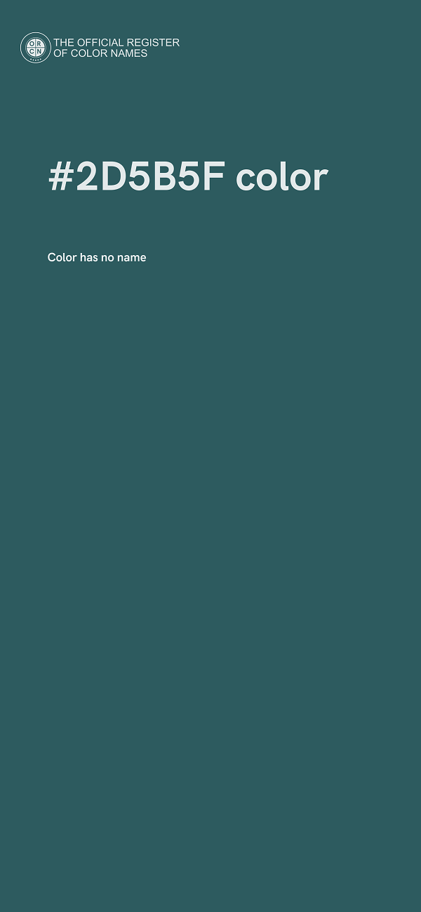 #2D5B5F color image