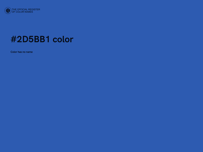 #2D5BB1 color image