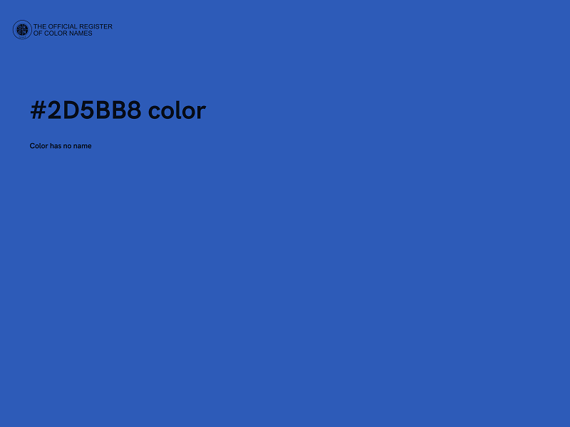 #2D5BB8 color image