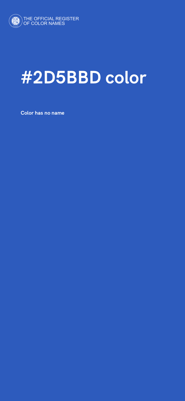 #2D5BBD color image