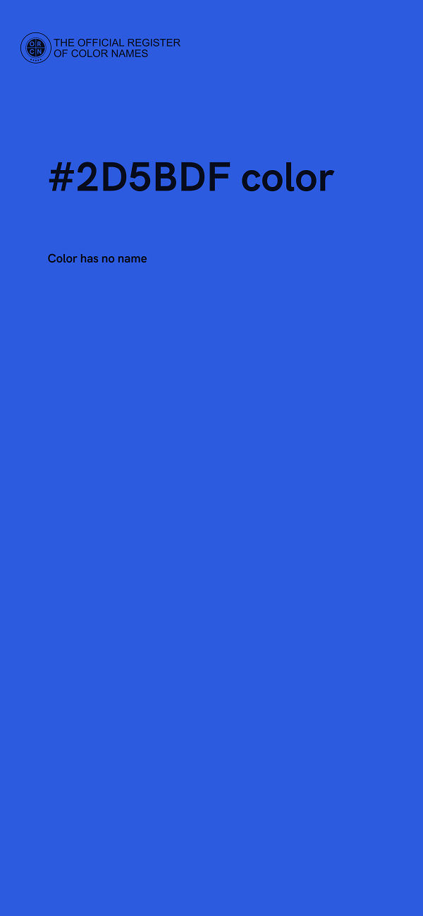 #2D5BDF color image