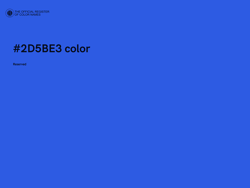 #2D5BE3 color image