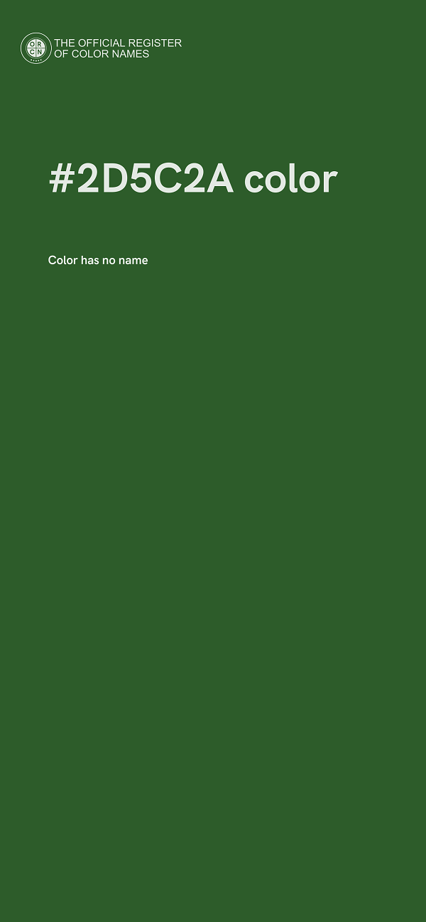 #2D5C2A color image