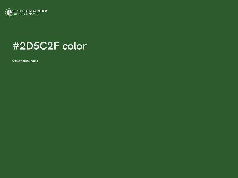 #2D5C2F color image