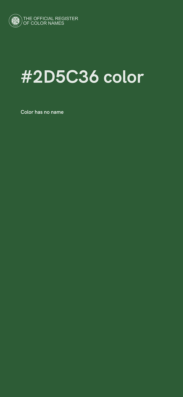 #2D5C36 color image