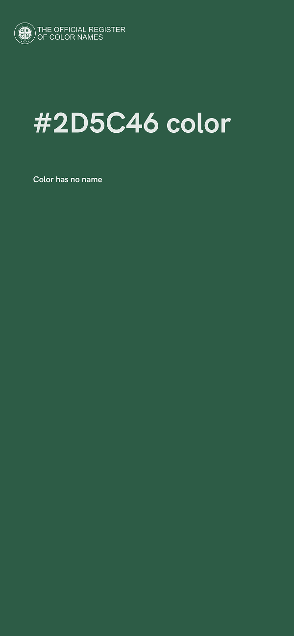#2D5C46 color image