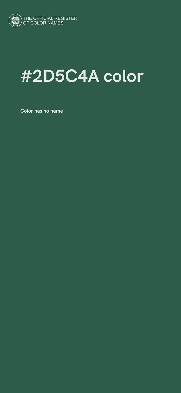 #2D5C4A color image