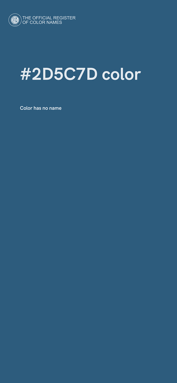 #2D5C7D color image