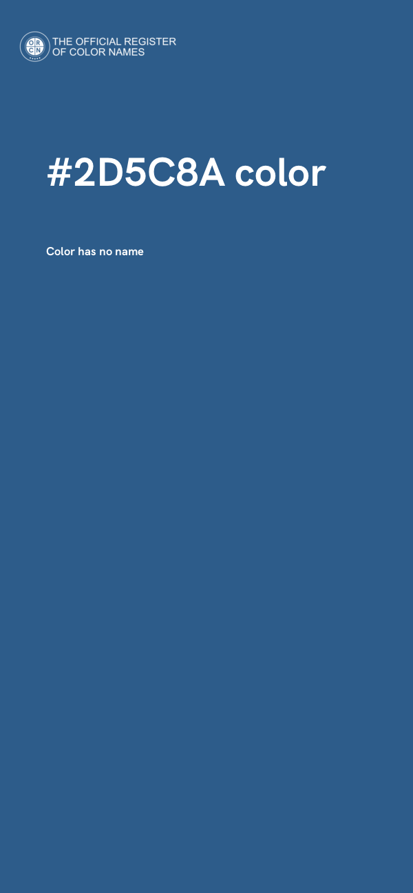 #2D5C8A color image