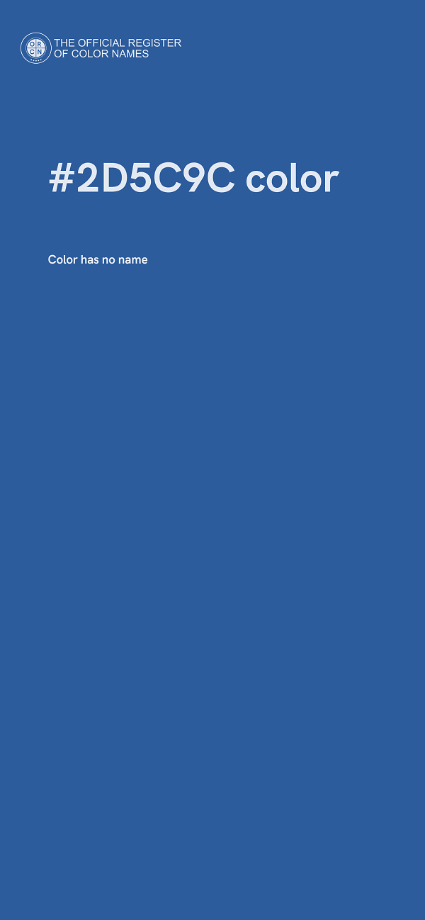 #2D5C9C color image