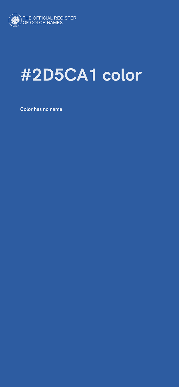 #2D5CA1 color image
