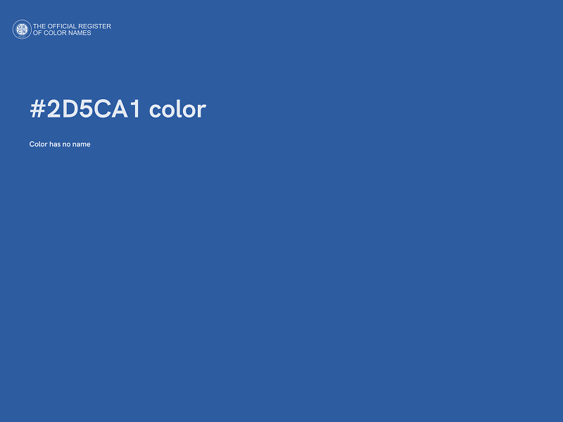 #2D5CA1 color image